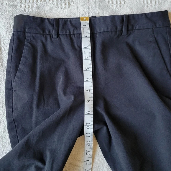 Theory Straight Leg Cotton Blend Business Trouser Pant - Picture 10 of 12